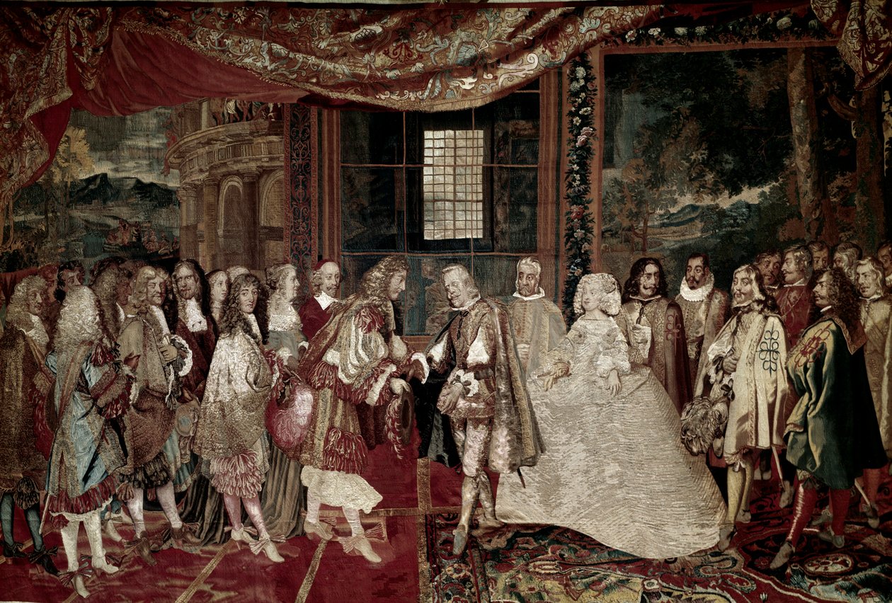 Guerra dos Trinta Anos: “” Entrevista do Rei da França Luís XIV de Charles Le Brun