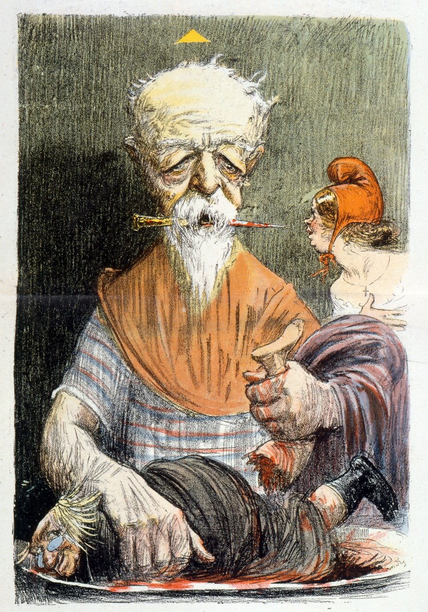 Caricatura retratando Henri Brisson (gravura) de Charles Leandre