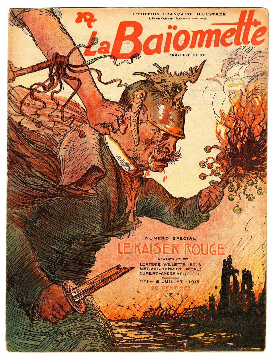 Capa de "La Baionnette", Satirical en Colours de Charles Leandre