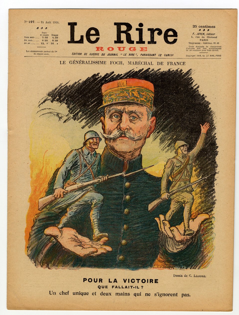 Capa do "Le Lire rouge", sátira colorida de Charles Leandre