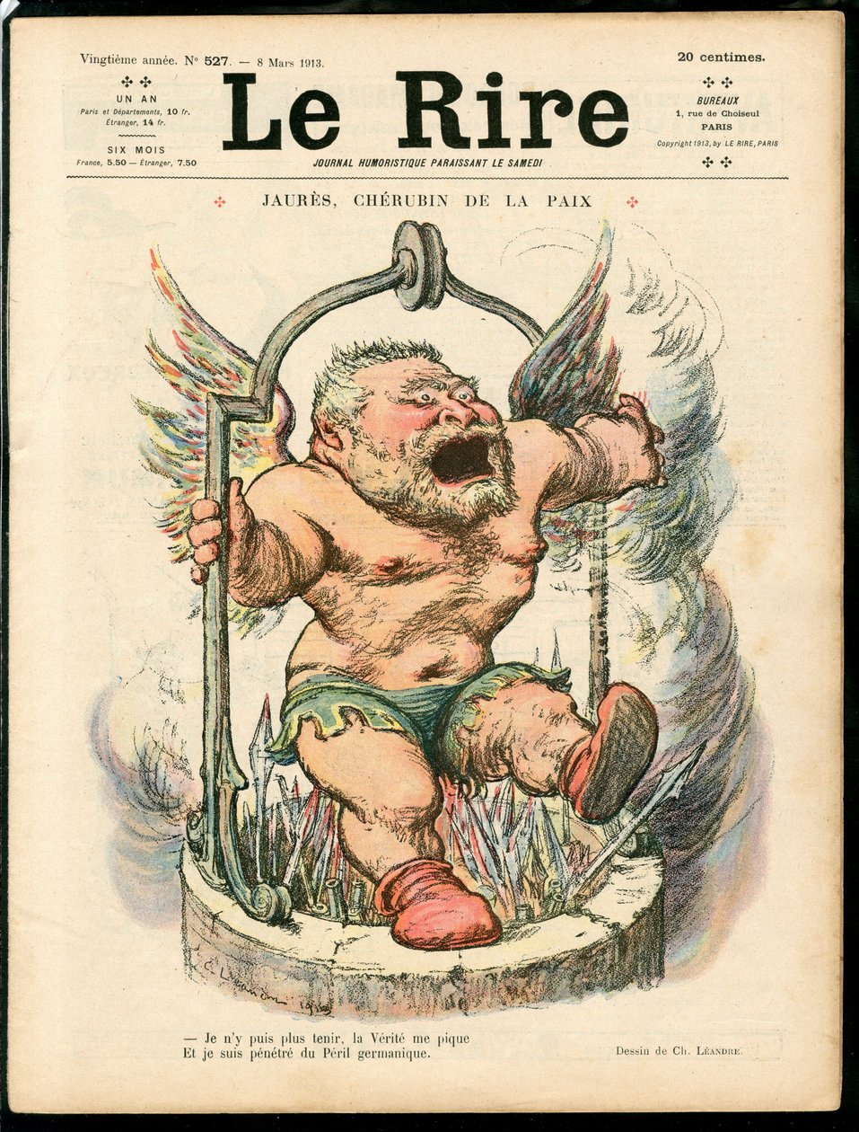 Capa de "The Laughter", Satirical en Colours de Charles Leandre