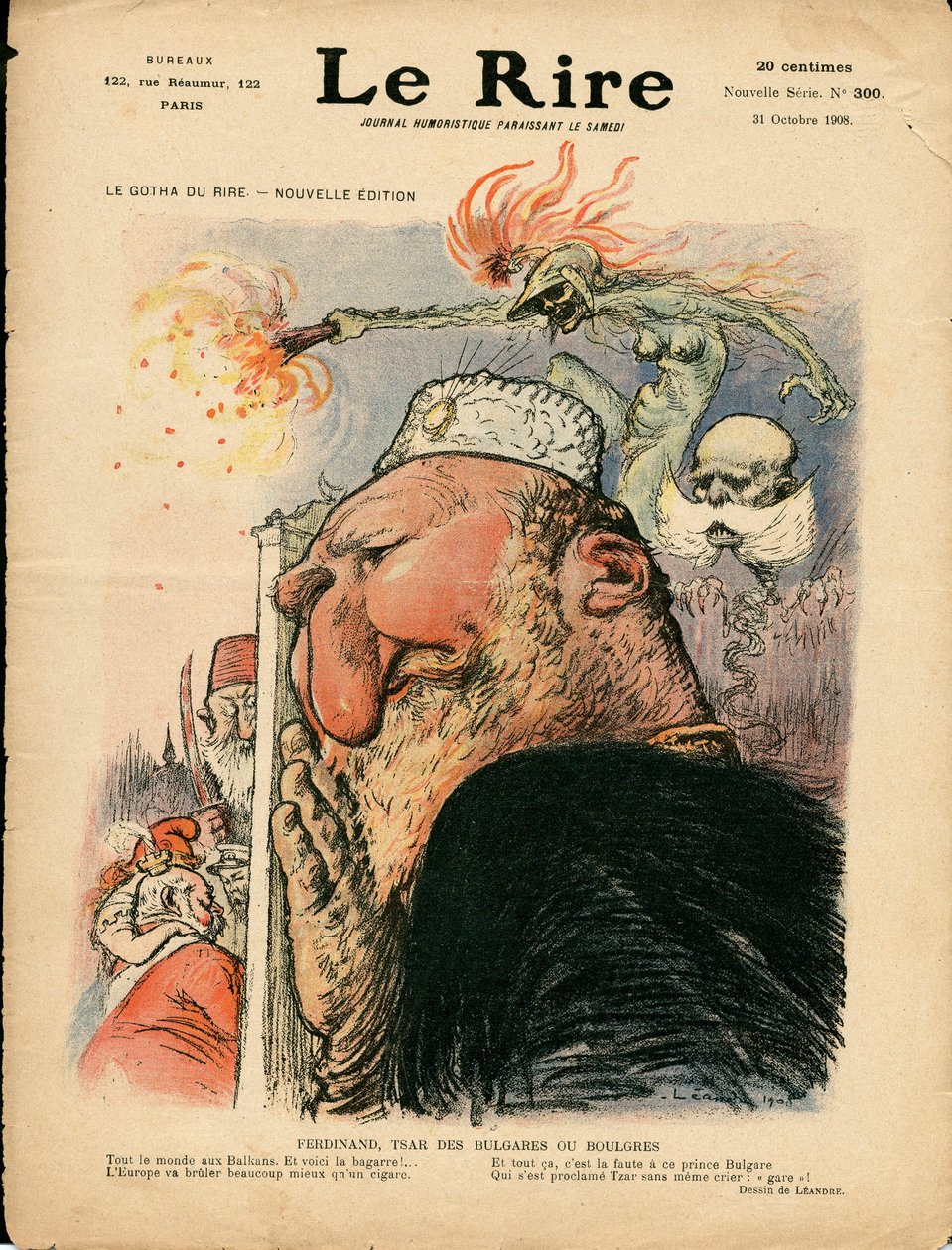 Capa de "The Laughter", Satirical in Colors de Charles Leandre