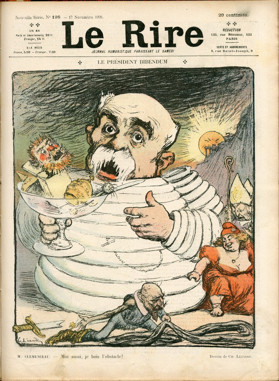 Capa de "The Laughter", número 198, Satirique en Couleurs de Charles Leandre