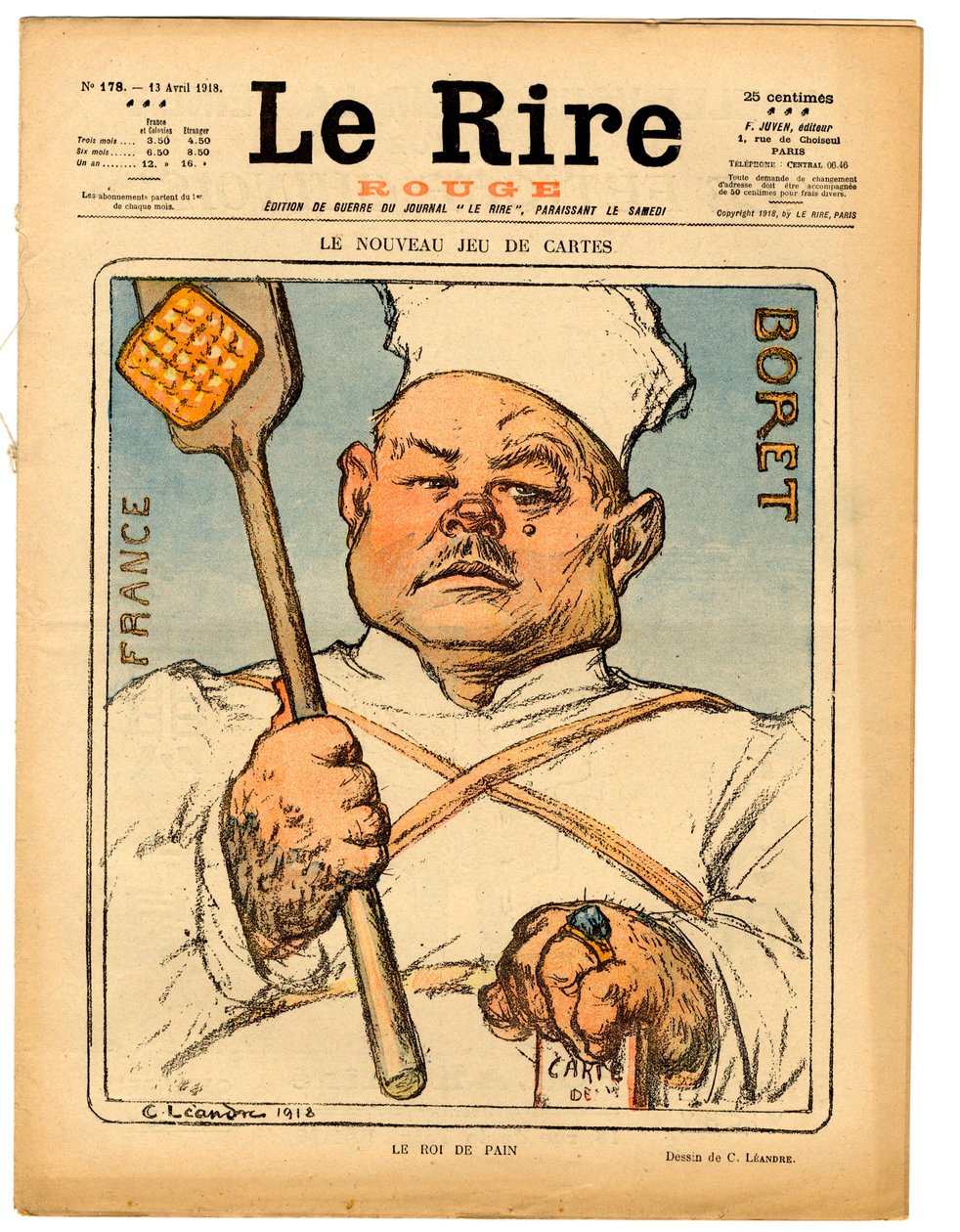 Capa de "The Red Laughter", Satirical in Colors de Charles Leandre