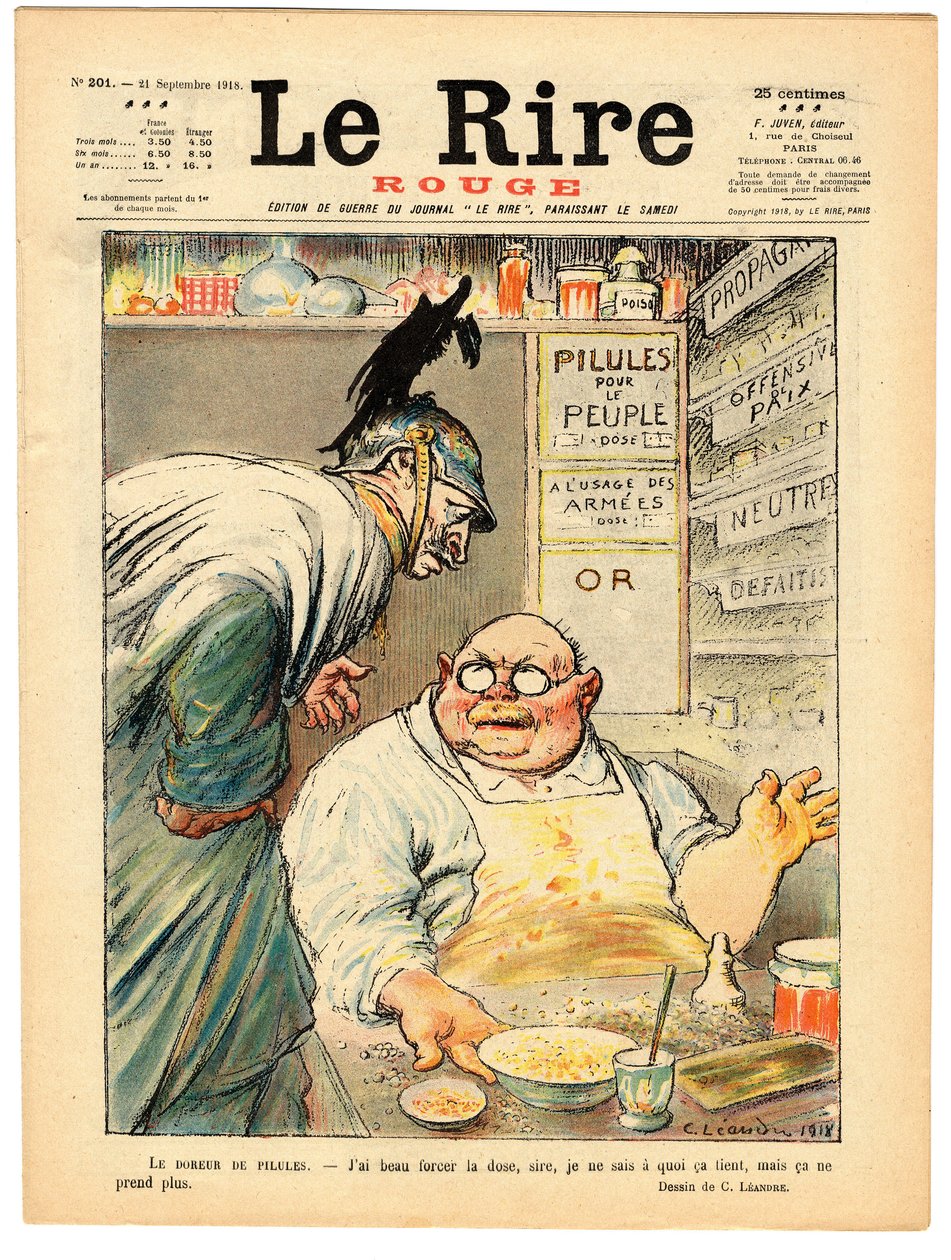 Capa de "The Red Laughter", Satirical in Colors de Charles Leandre