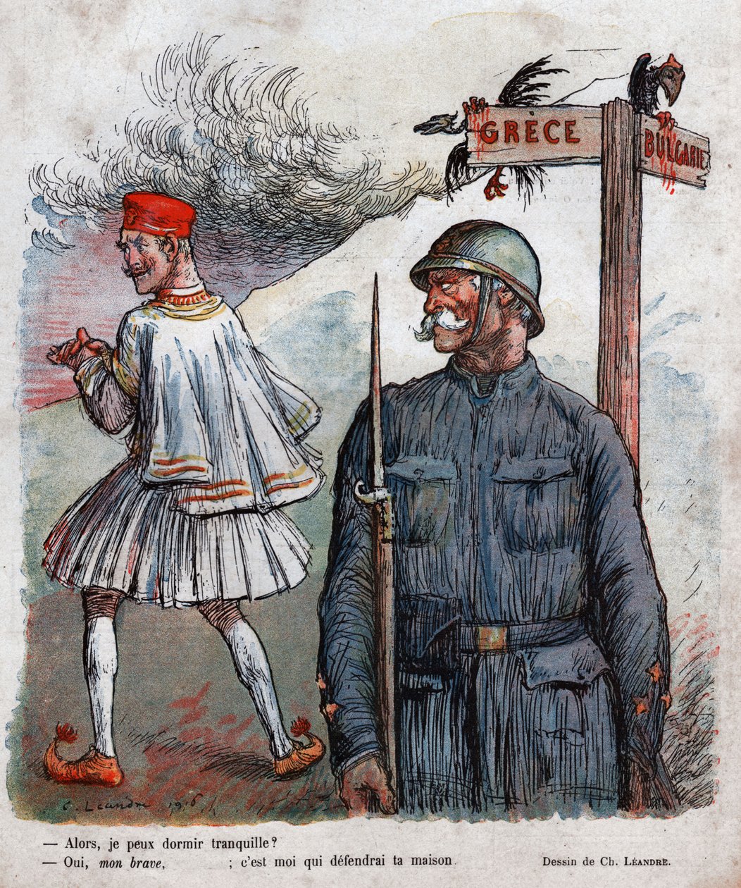 Grécia: Primeira Guerra Mundial de Charles Leandre