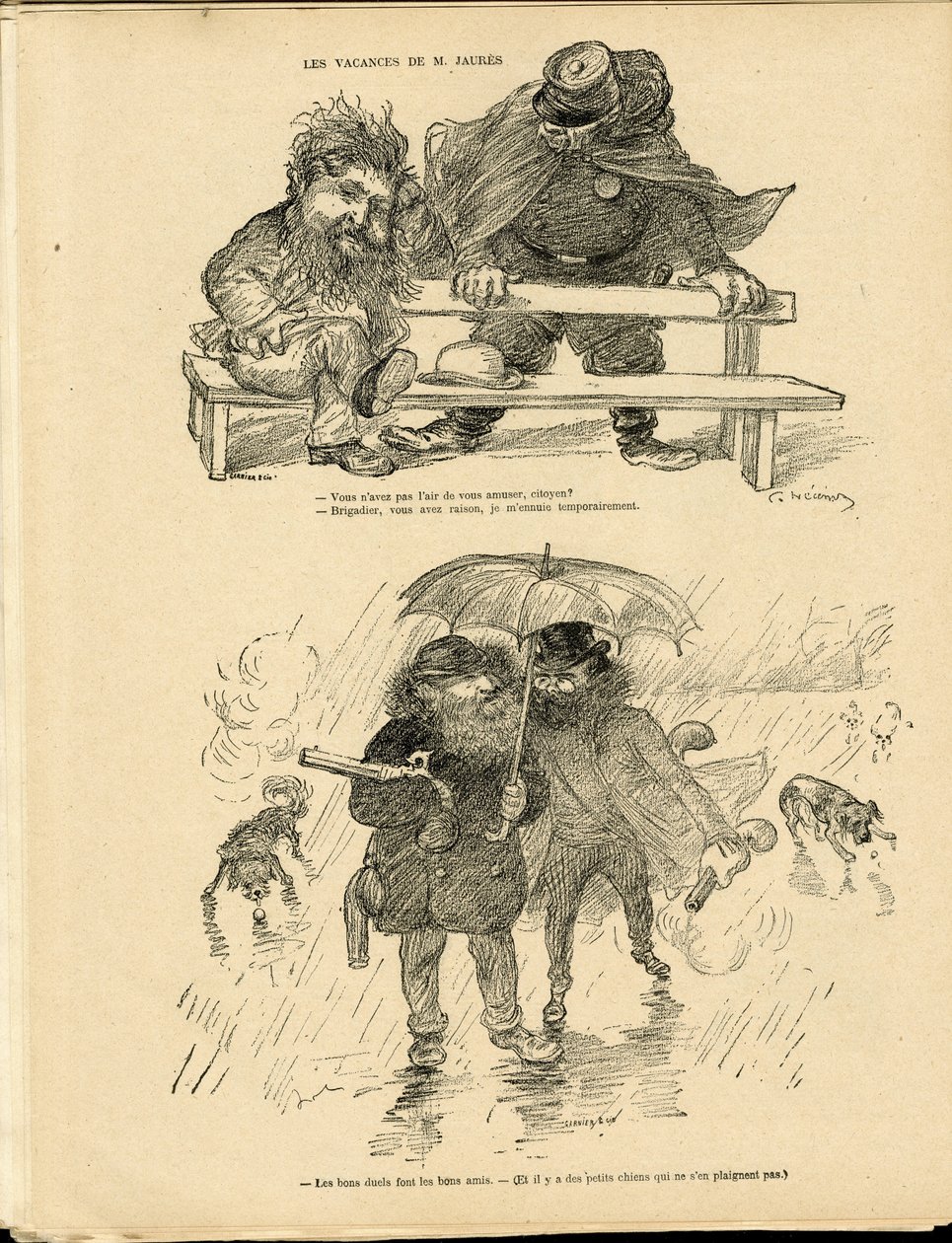 Ilustração de Charles Leandre (1862-1934) em Le Rire de Charles Leandre