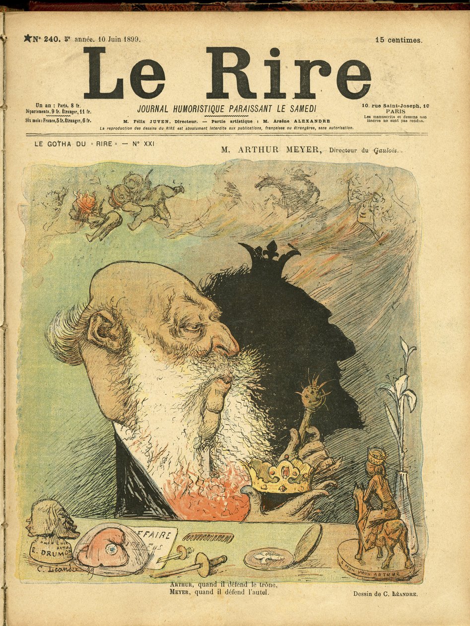 Ilustração de Charles Leandre (1862-1934) para Capa de Le Rire, No. 240 de Charles Leandre