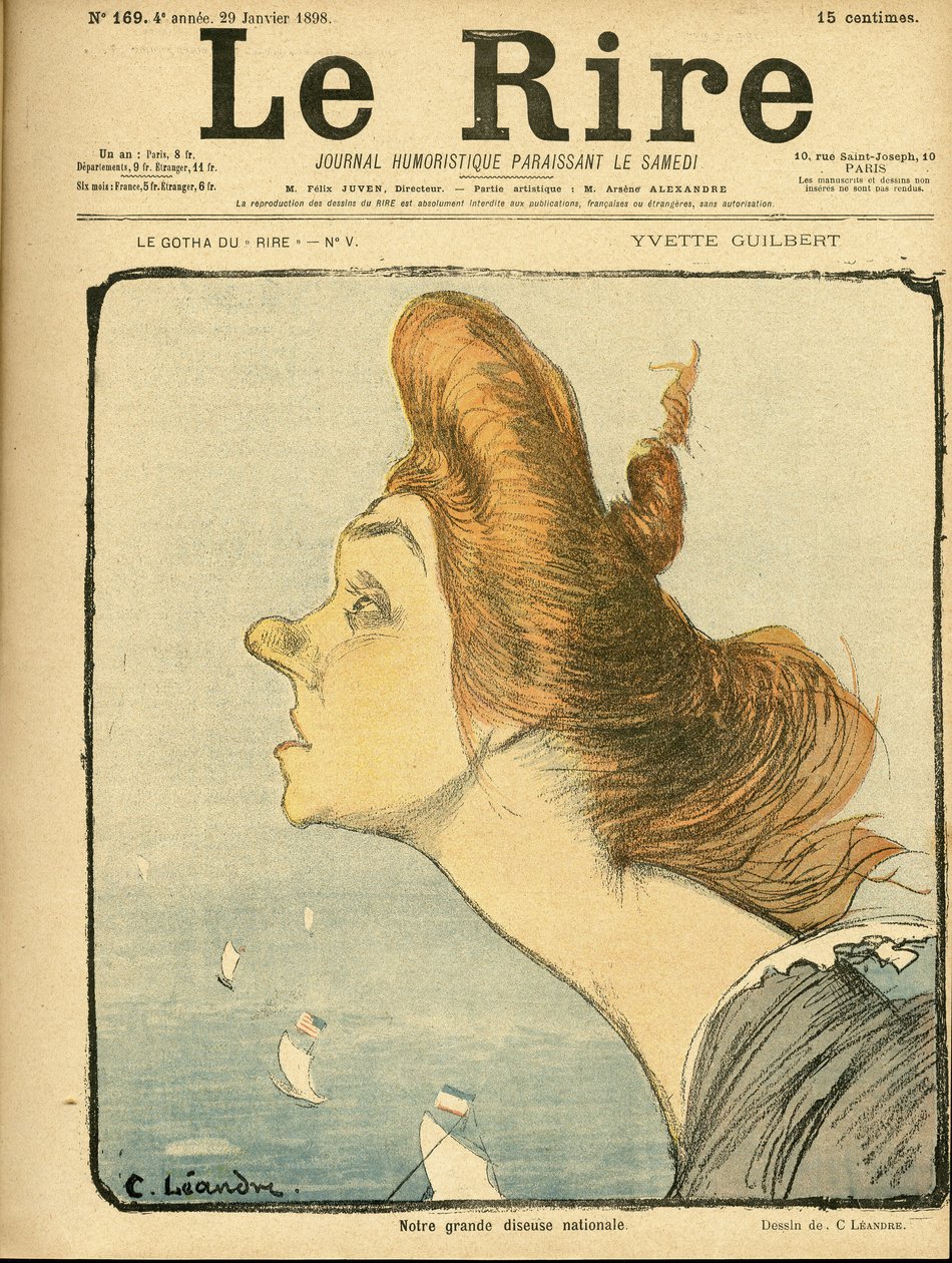 Ilustração de Charles Leandre (1862-1934) para a capa de Le Rire de Charles Leandre