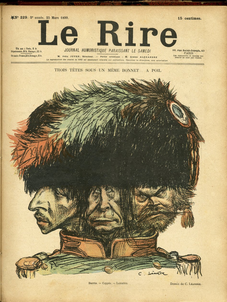 Ilustração de Charles Leandre (1862-1934) para a capa de Le Rire de Charles Leandre