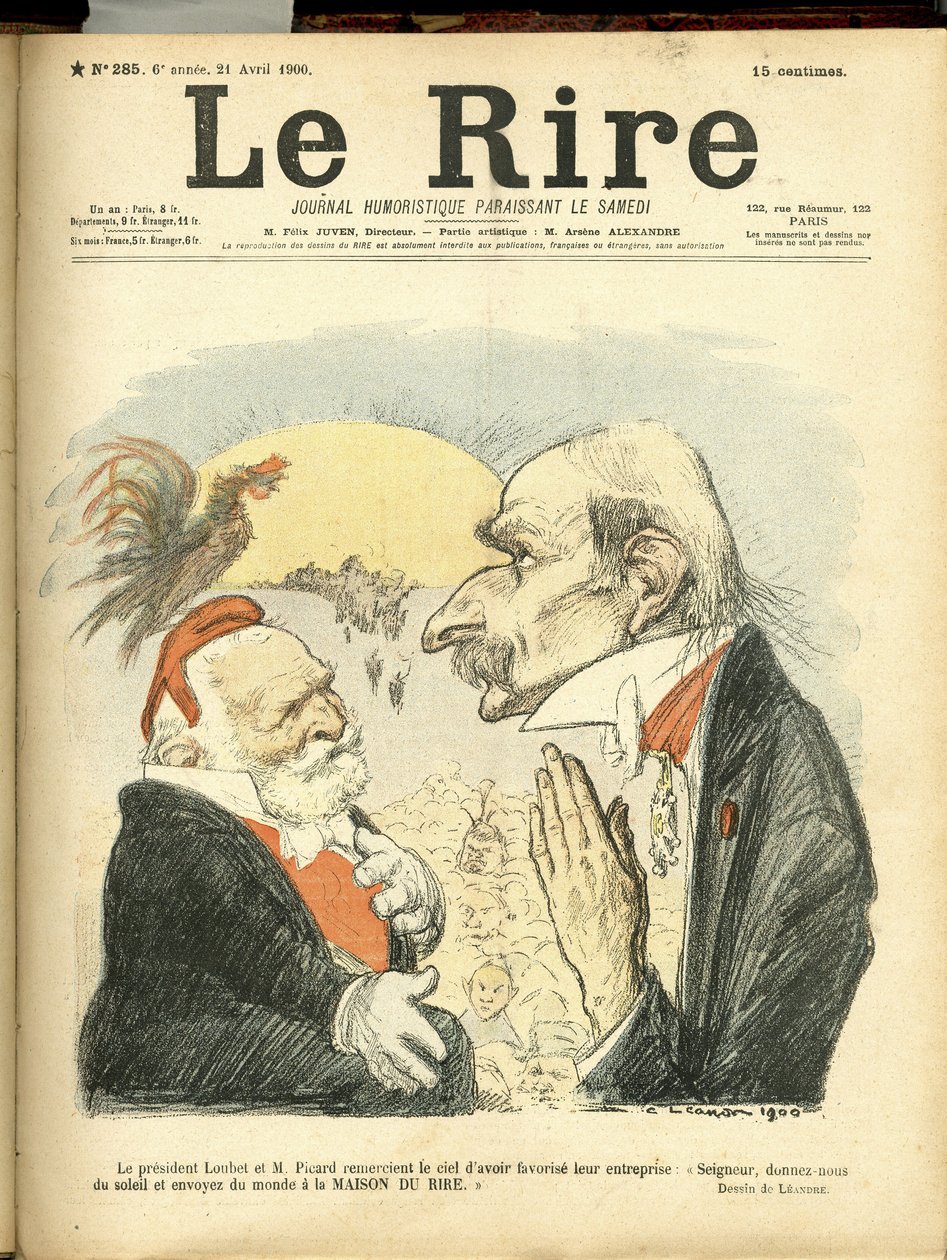 Ilustração de Charles Leandre (1862-1934) para a capa de Le Rire de Charles Leandre