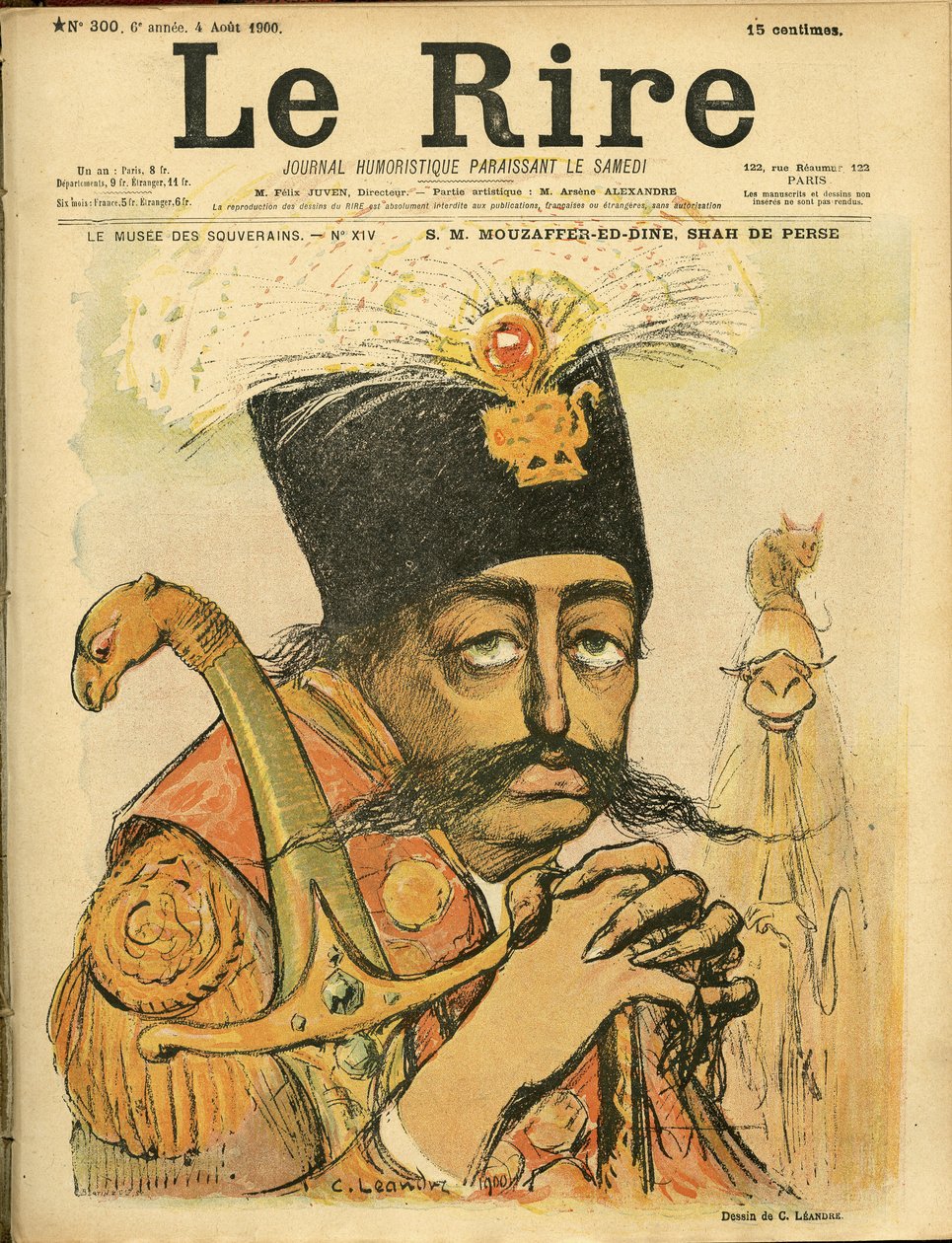 Ilustração de Charles Leandre (1862-1934) para a capa de Le Rire de Charles Leandre
