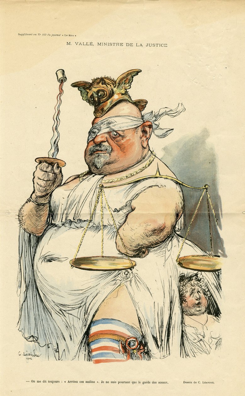 Ilustração de Charles Leandre (1862-1934) para a capa de Le Rire de Charles Leandre
