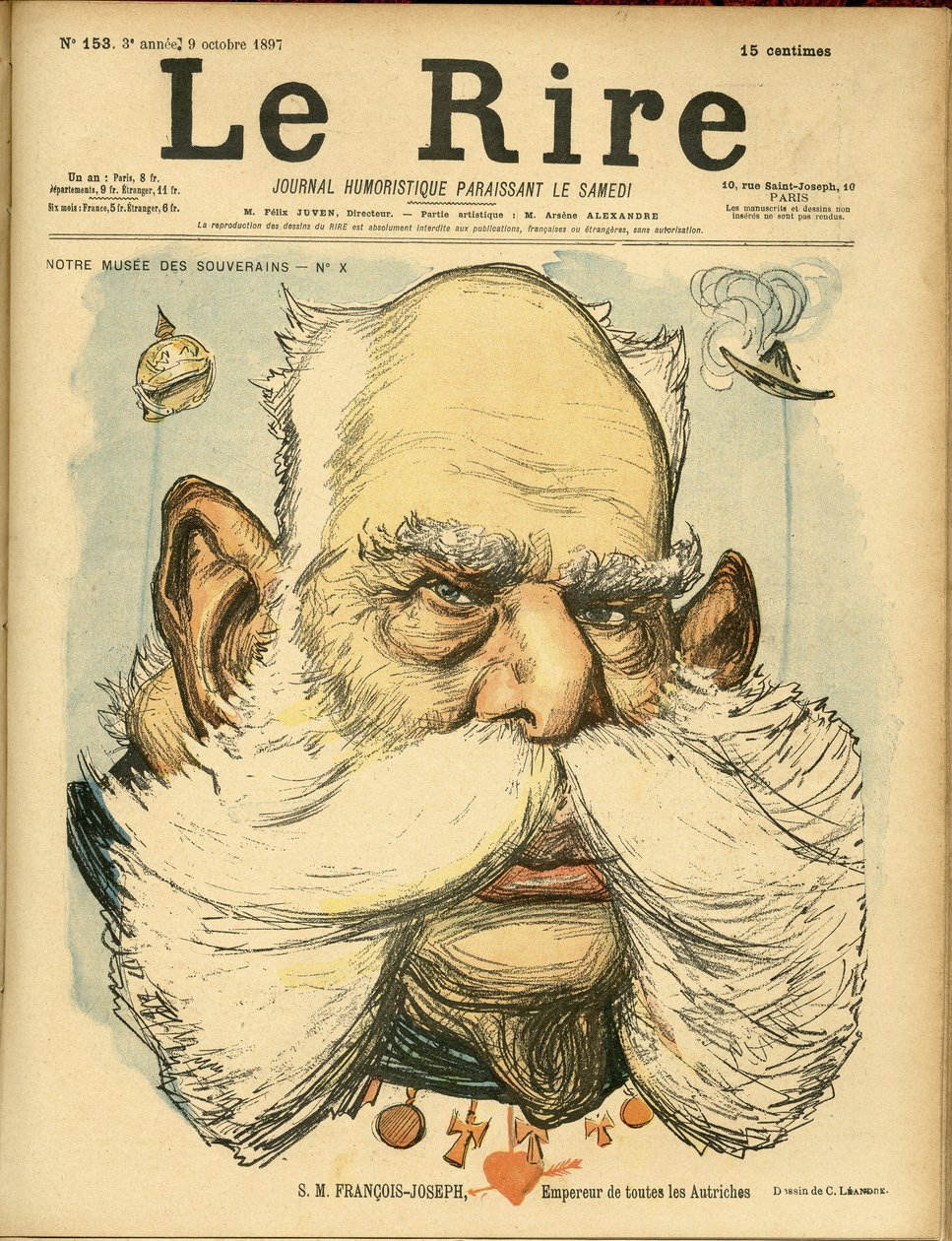 Ilustração de Charles Leandre (1862-1934) para a capa de Le Rire de Charles Leandre