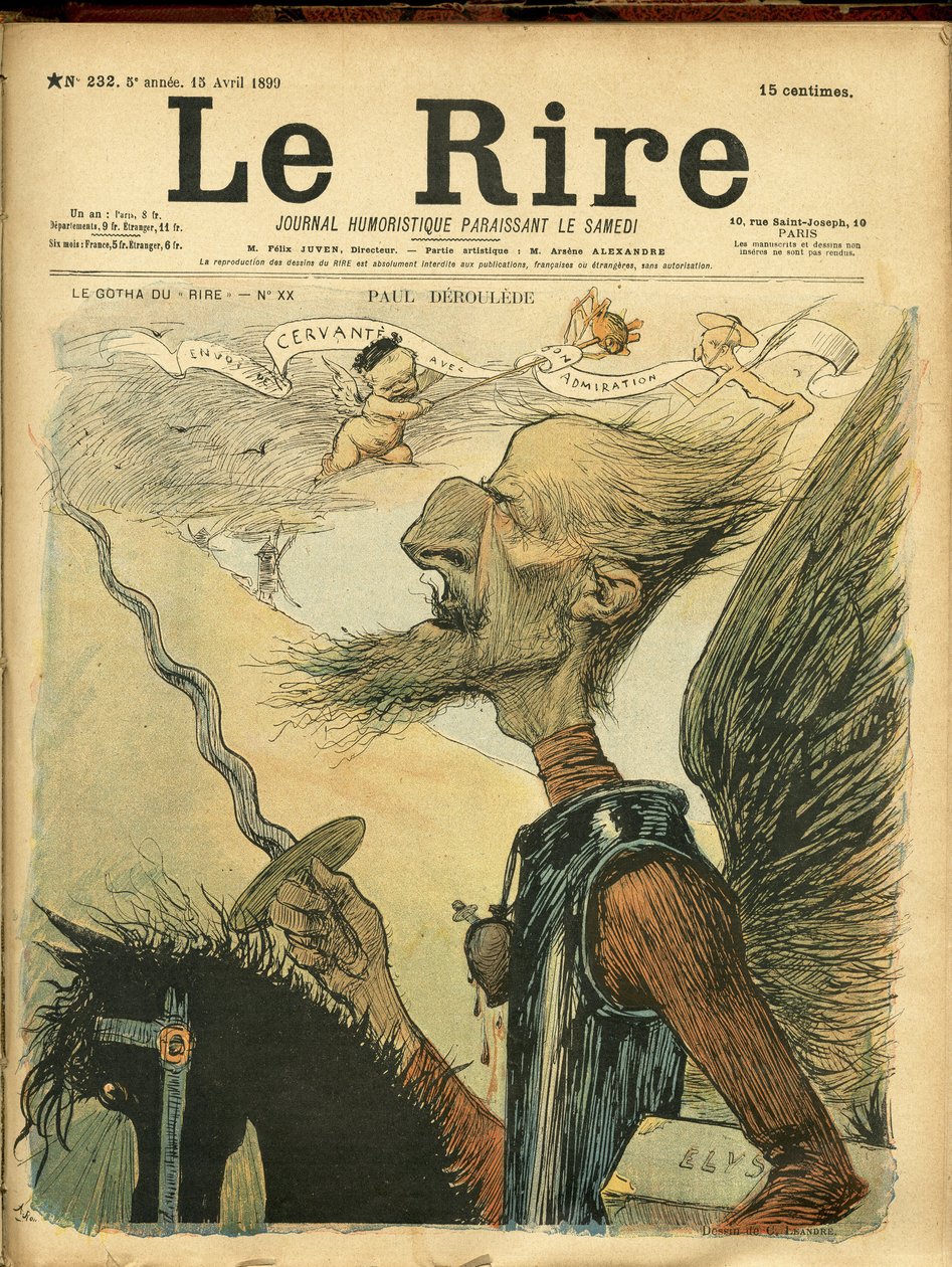 Ilustração de Charles Leandre (1862-1934) para a capa de Le Rire de Charles Leandre
