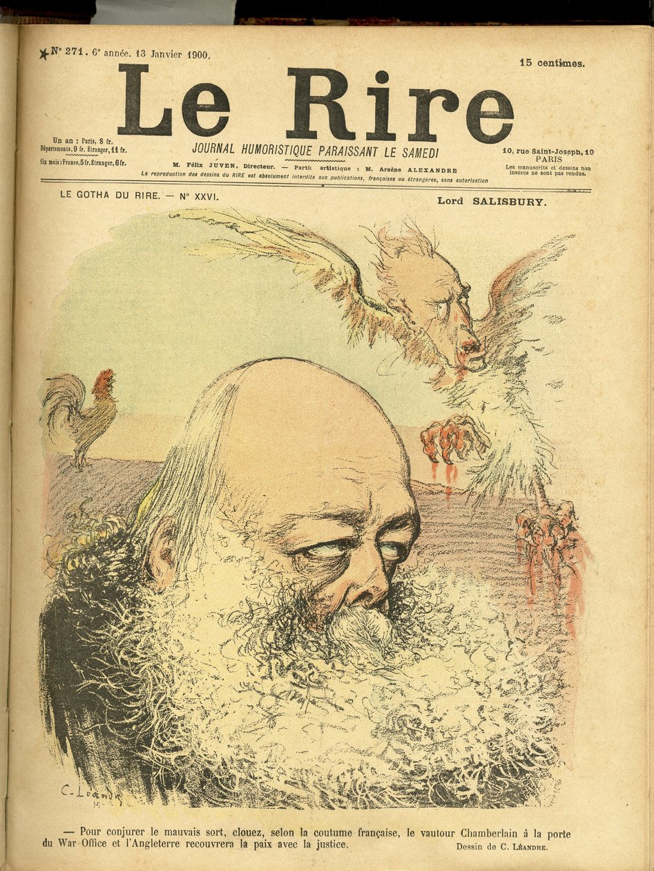 Ilustração de Charles Leandre (1862-1934) para a capa de Le Rire de Charles Leandre