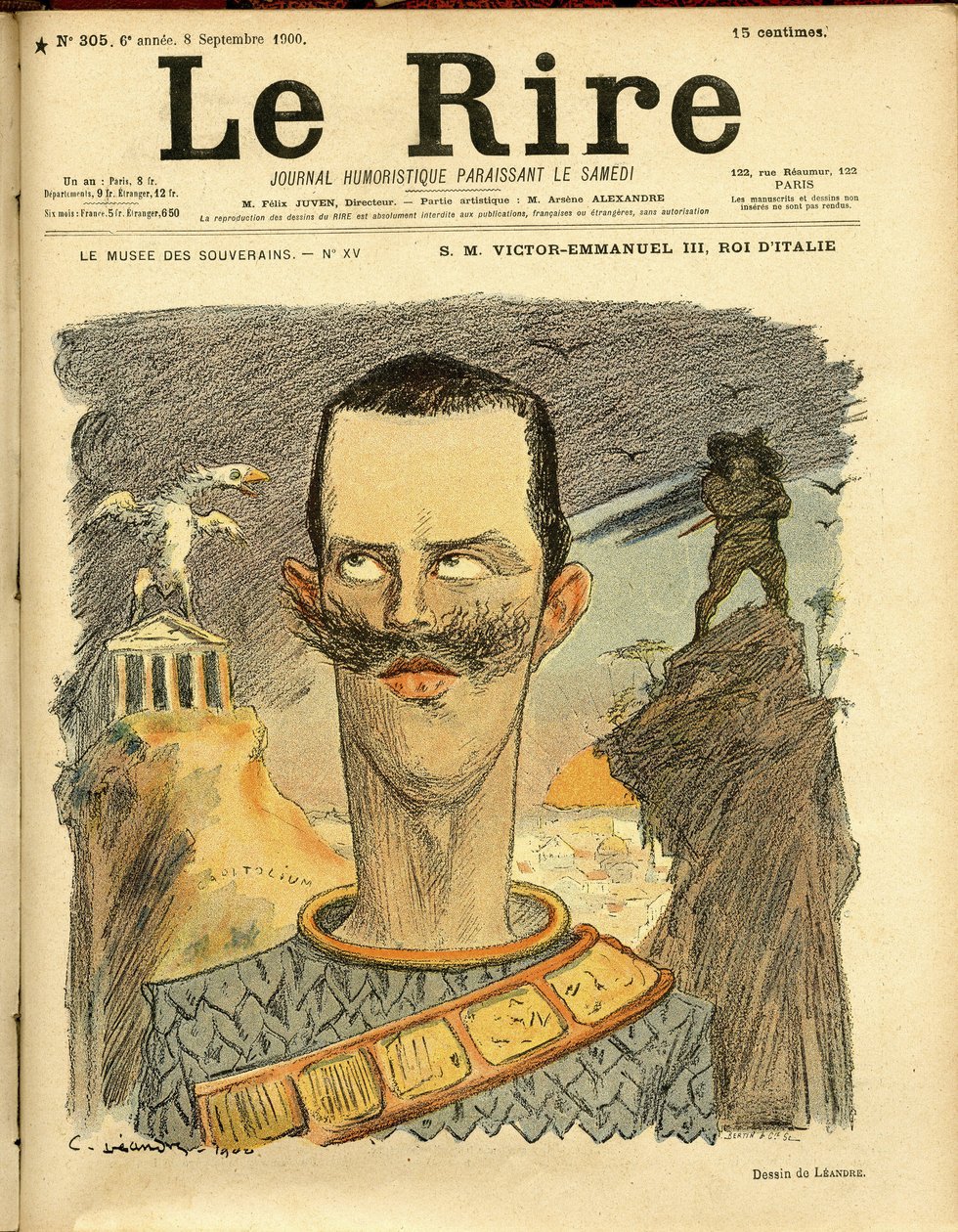 Ilustração de Charles Leandre (1862-1934) para a capa de Le Rire de Charles Leandre