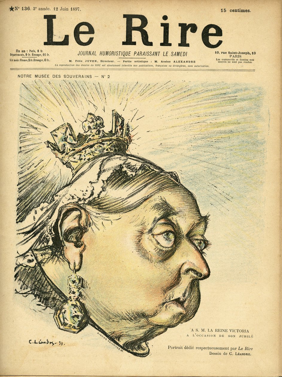 Ilustração de Charles Leandre (1862-1934) para a capa de Le Rire de Charles Leandre
