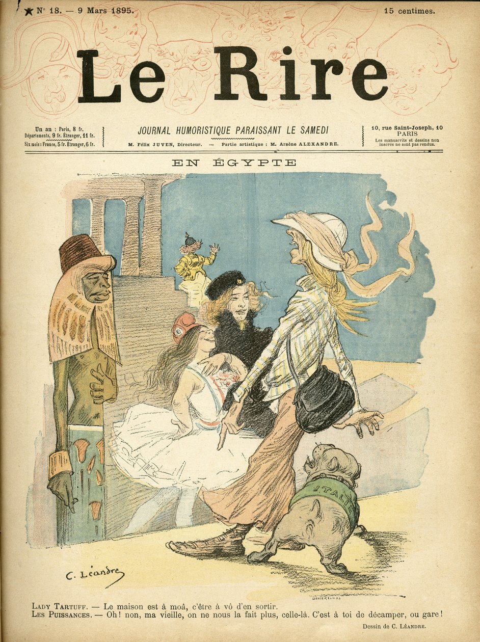 Ilustração de Charles Leandre (1862-1934) para a capa de Le Rire de Charles Leandre