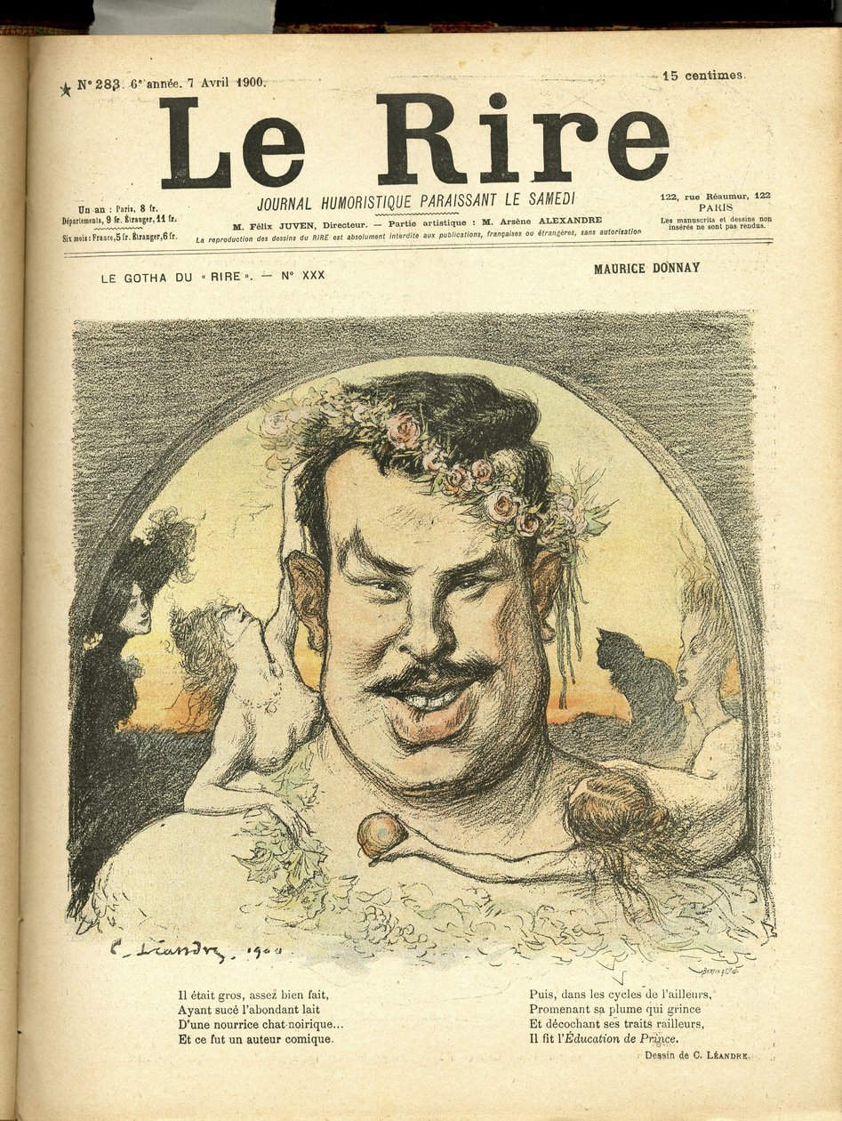Ilustração de Charles Leandre (1862-1934) para a capa de Le Rire de Charles Leandre
