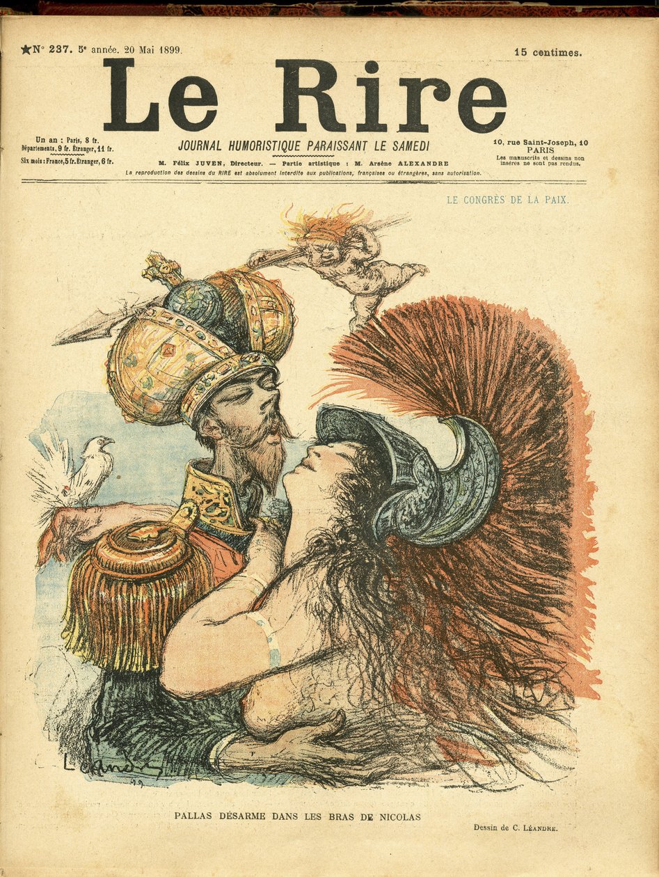Ilustração de Charles Leandre (1862-1934) para a capa de Le Rire de Charles Leandre