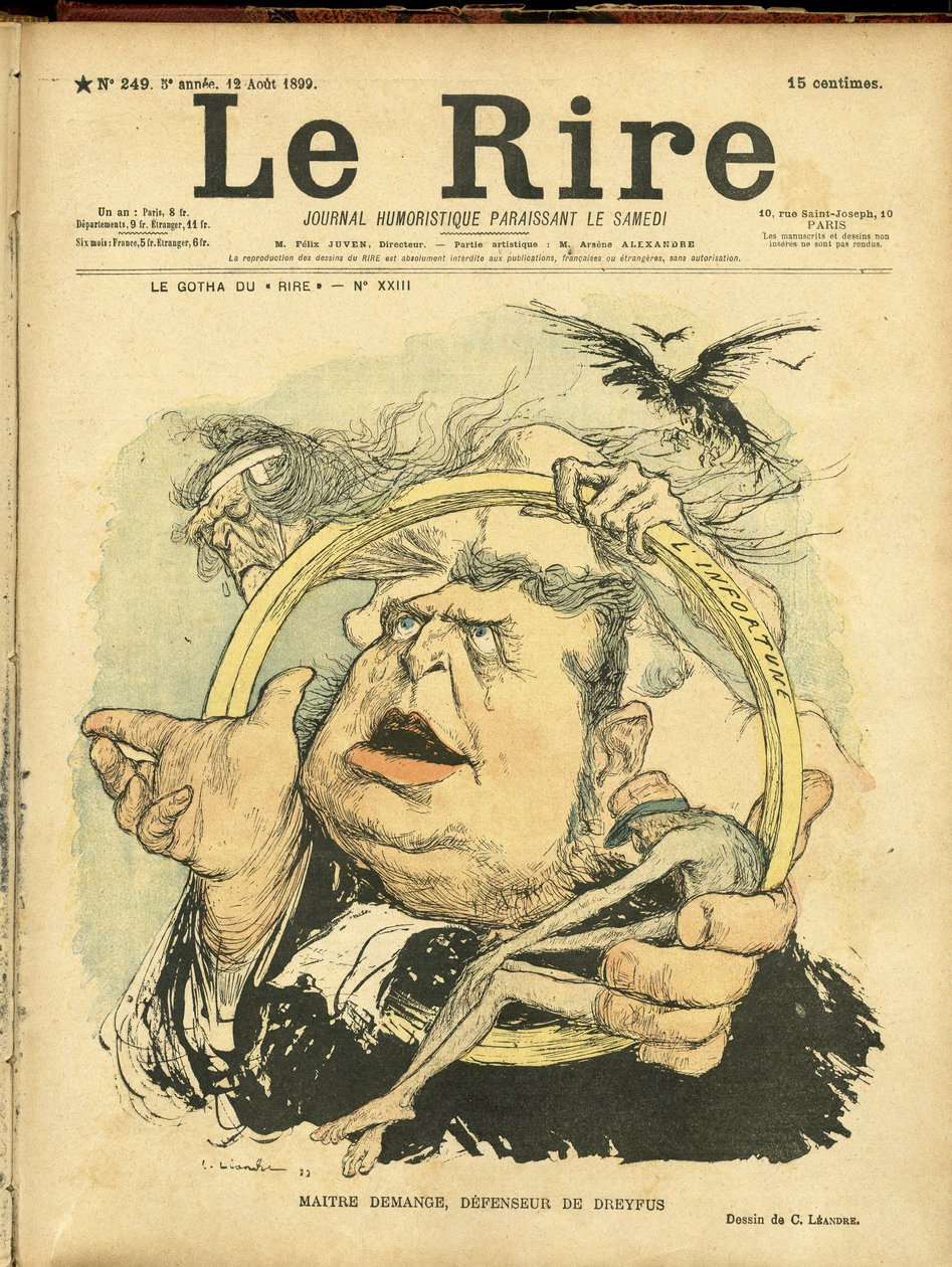 Ilustração de Charles Leandre (1862-1934) para a capa de Le Rire de Charles Leandre
