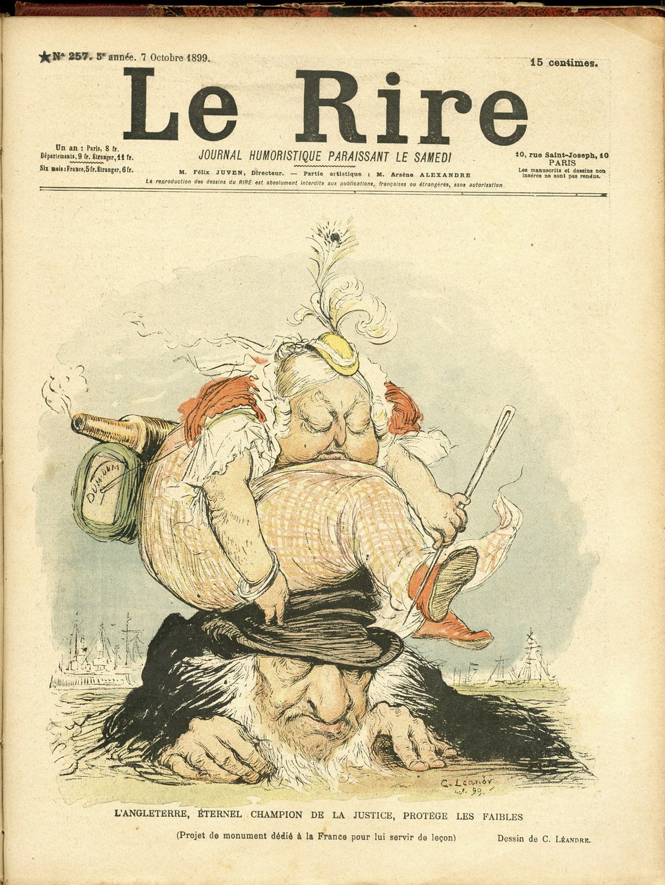 Ilustração de Charles Leandre (1862-1934) para a capa de Le Rire de Charles Leandre