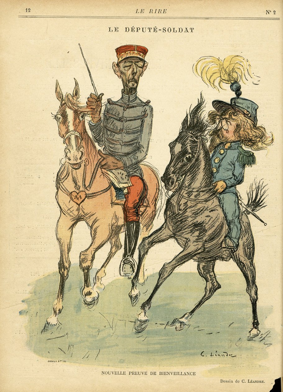 Ilustração de Charles Leandre (1862-1934) em Le Rire de Charles Leandre