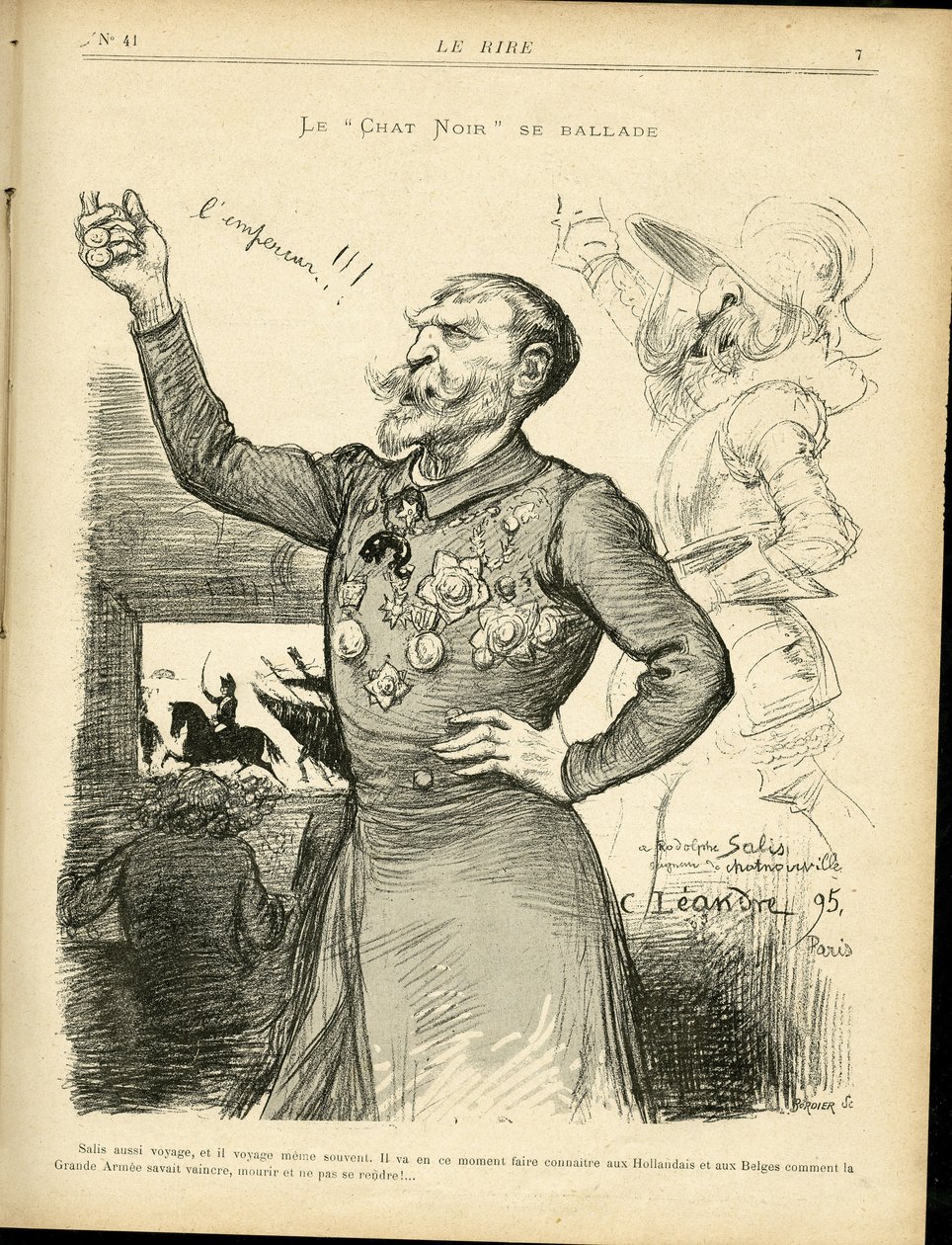 Ilustração de Charles Leandre (1862-1934) em Le Rire de Charles Leandre