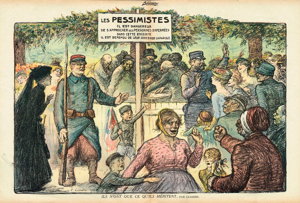 La Baionnette, Satirical em Cores de Charles Leandre