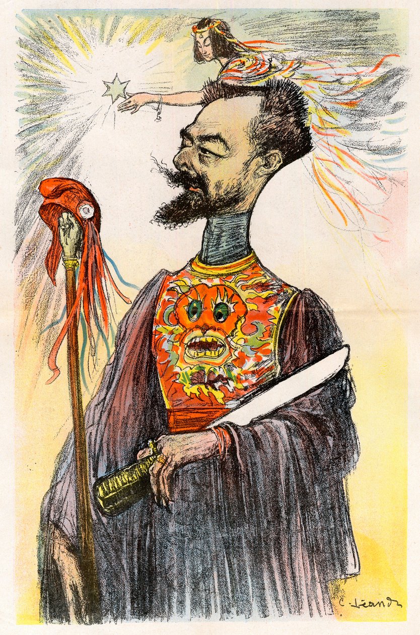 Paul Doumer (1857-1932) - Desenho animado por Charles Leandre (1862-1934) em "Le Rire" 1902 de Charles Leandre