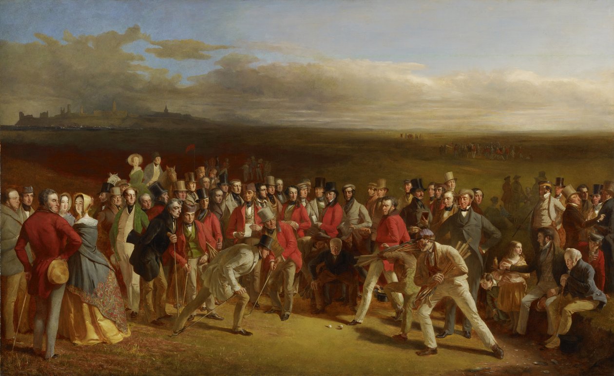 Os jogadores de golfe, 1847 de Charles Lees