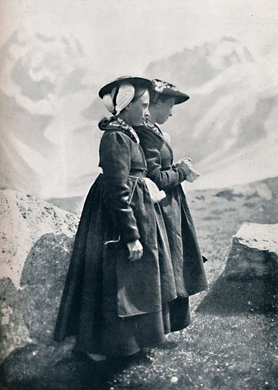 Duas mulheres suíças, 1912 de Charles Lefebure