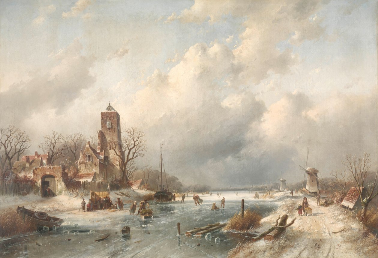 Cena de Inverno de Charles Leickert