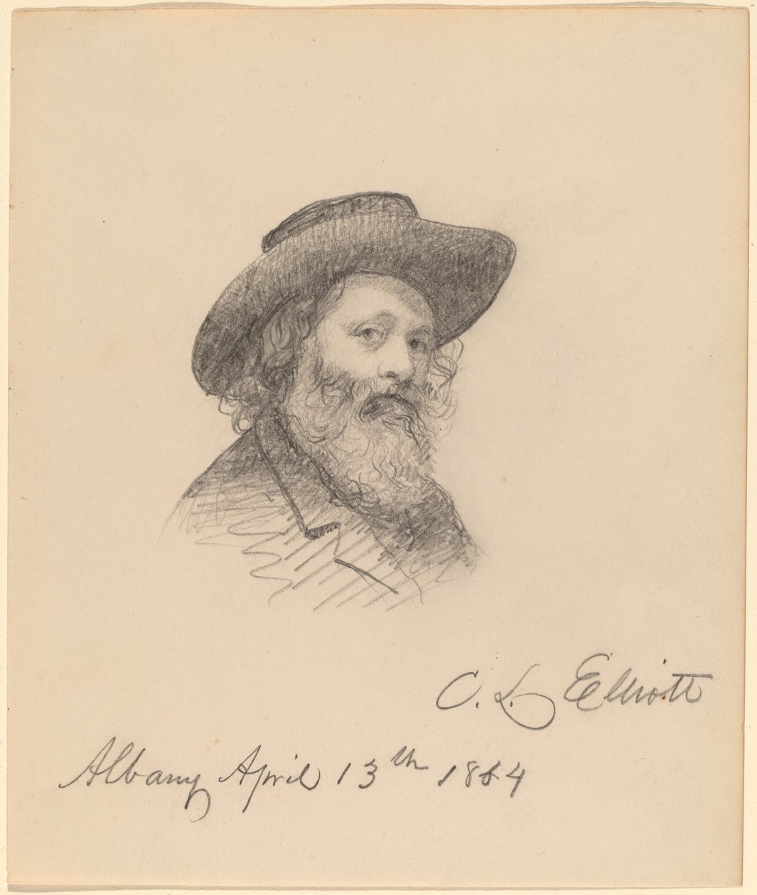 Retrato do artista Asa W. Twitchell de Charles Loring Elliott