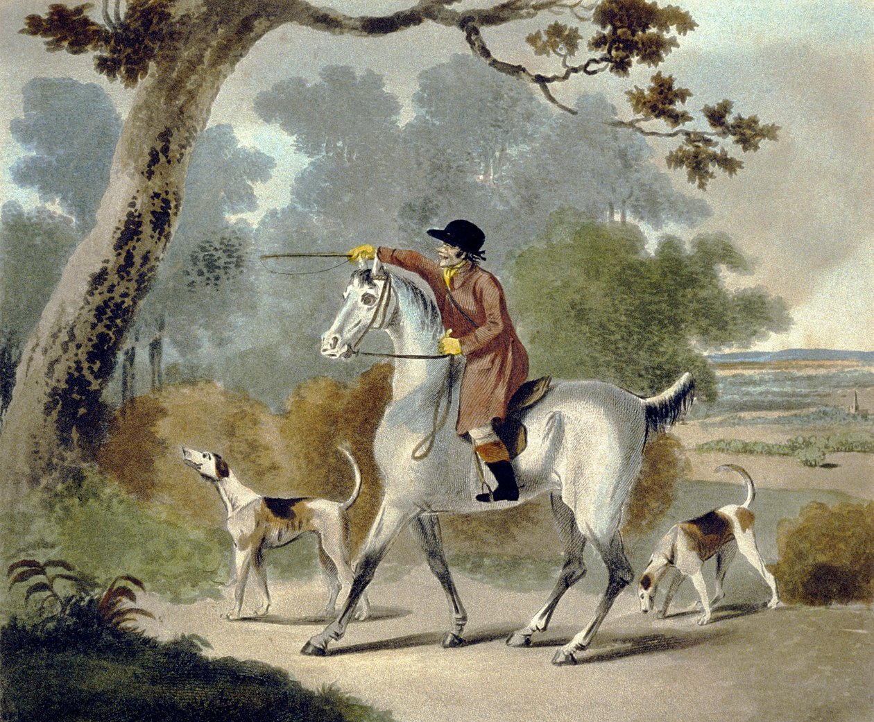 Push Him Tom Boy, de The Pytchley Hunt, gravado por F. Jukes (1745-1812) de Charles Lorraine (after) Smith