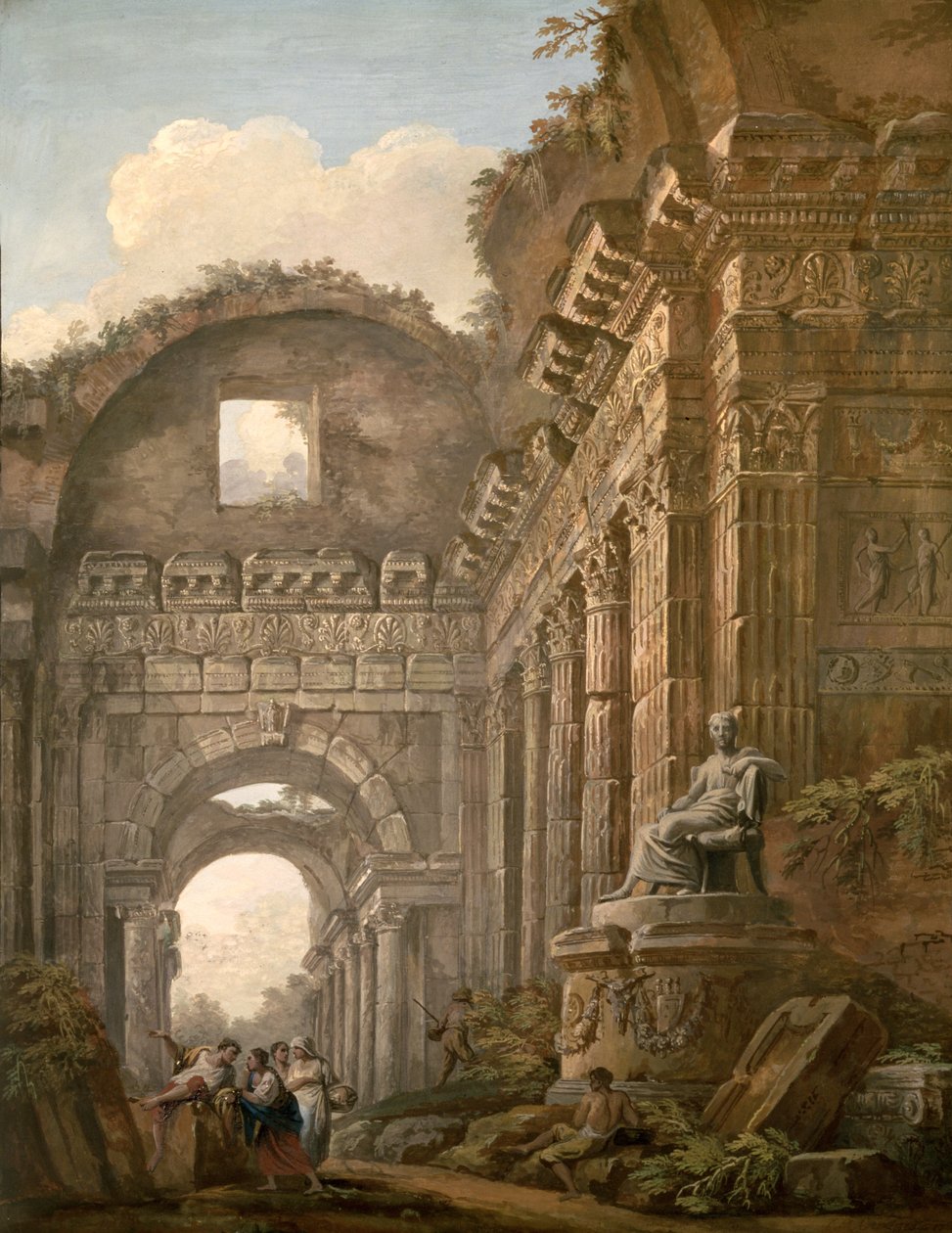Ruínas arquitetônicas de Charles Louis Clerisseau