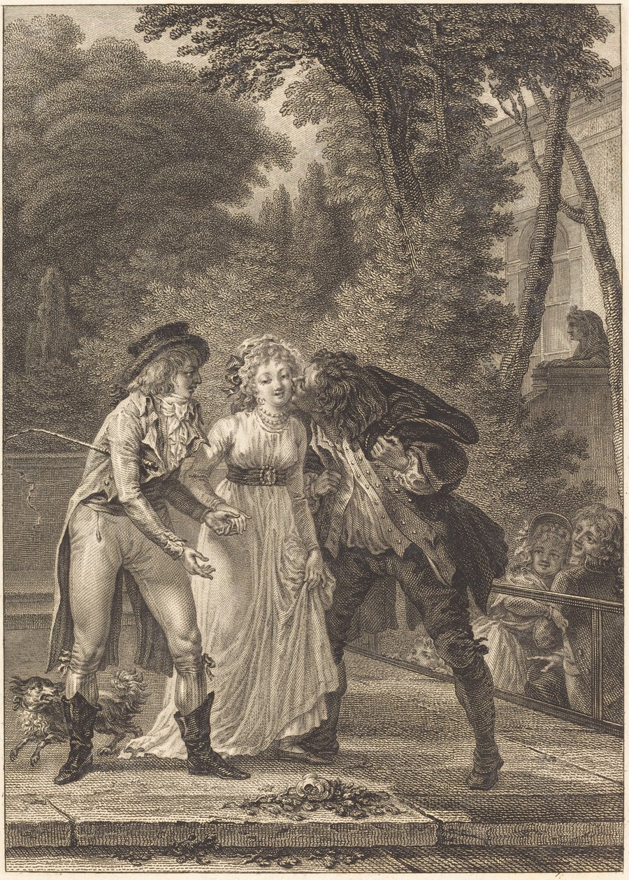 O beijo voltou: O beijo voltou de Charles Louis Lingée after Jacques Louis François Touzé