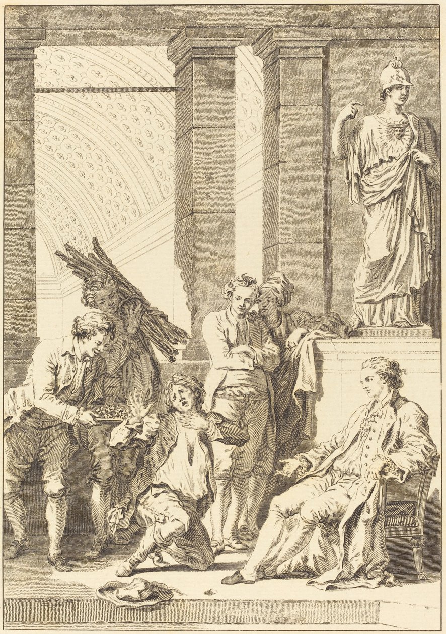 O camponês de Charles Louis Lingée after Jean Honoré Fragonard