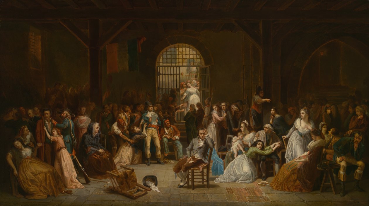 A chamada das últimas vítimas do terror, c. 1850. de Charles Louis Müller