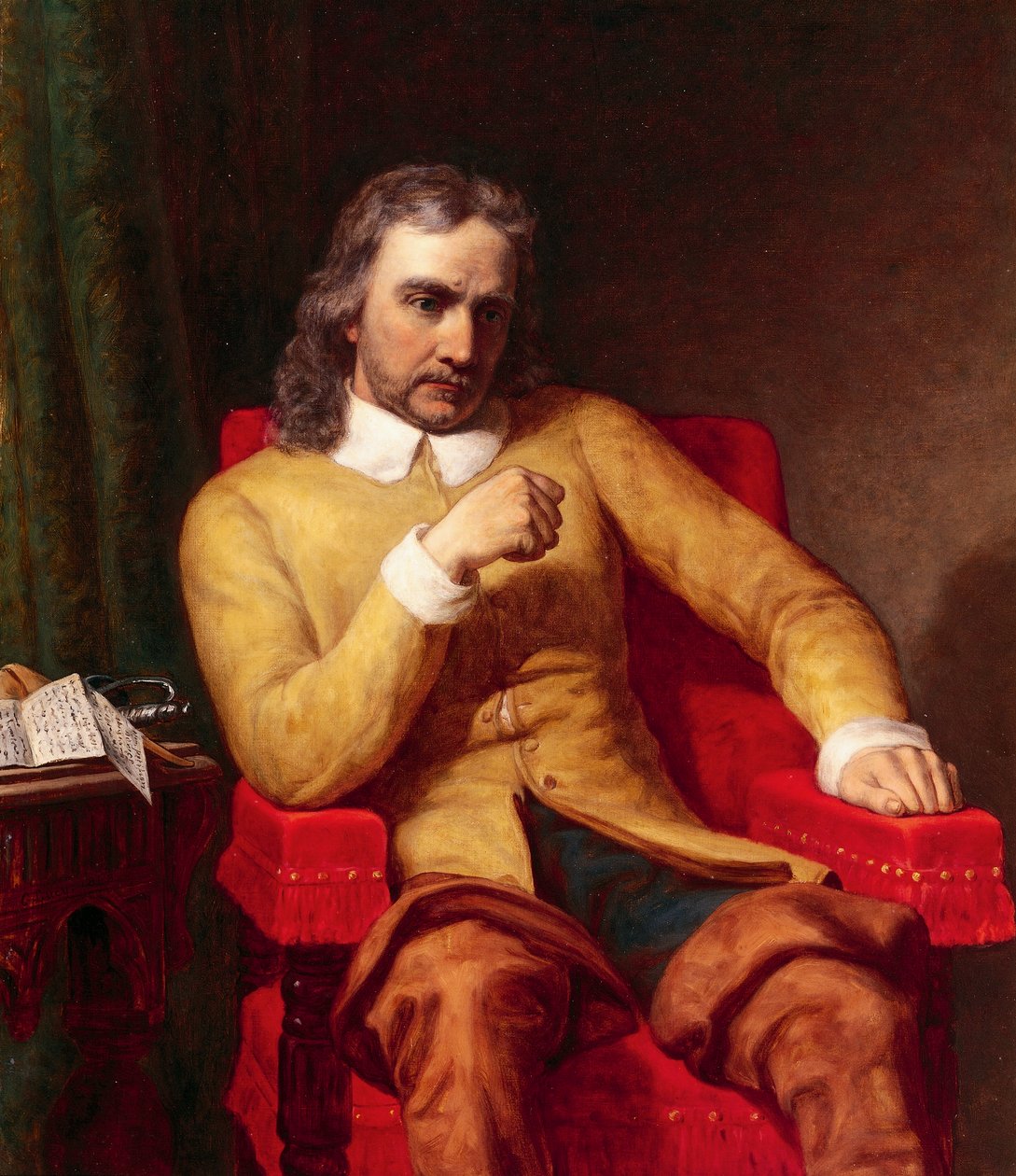 Retrato de Oliver Cromwell de Charles Lucy
