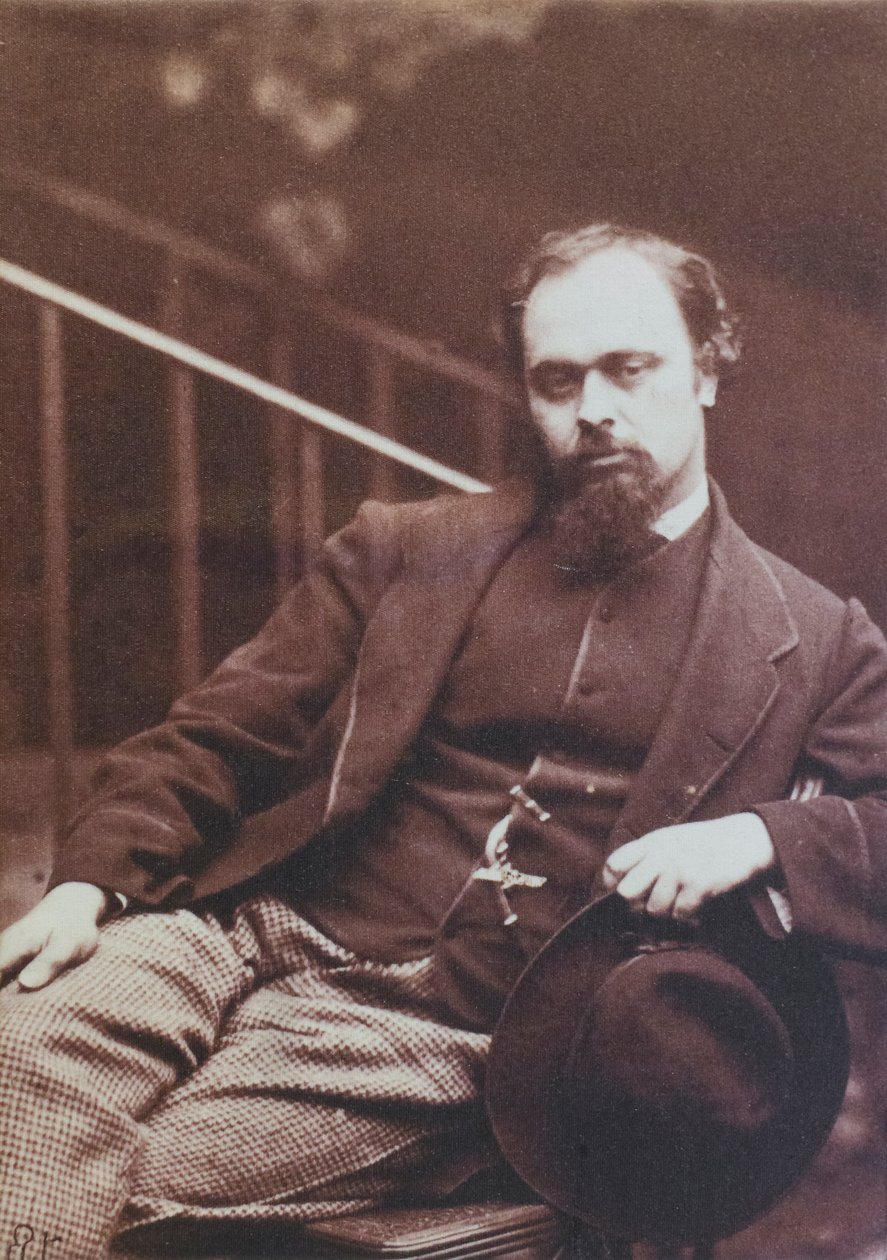 Dante Gabriel Rossetti, fotografado por Lewis Carroll de Charles Lutwidge (1832 98) Dodgson