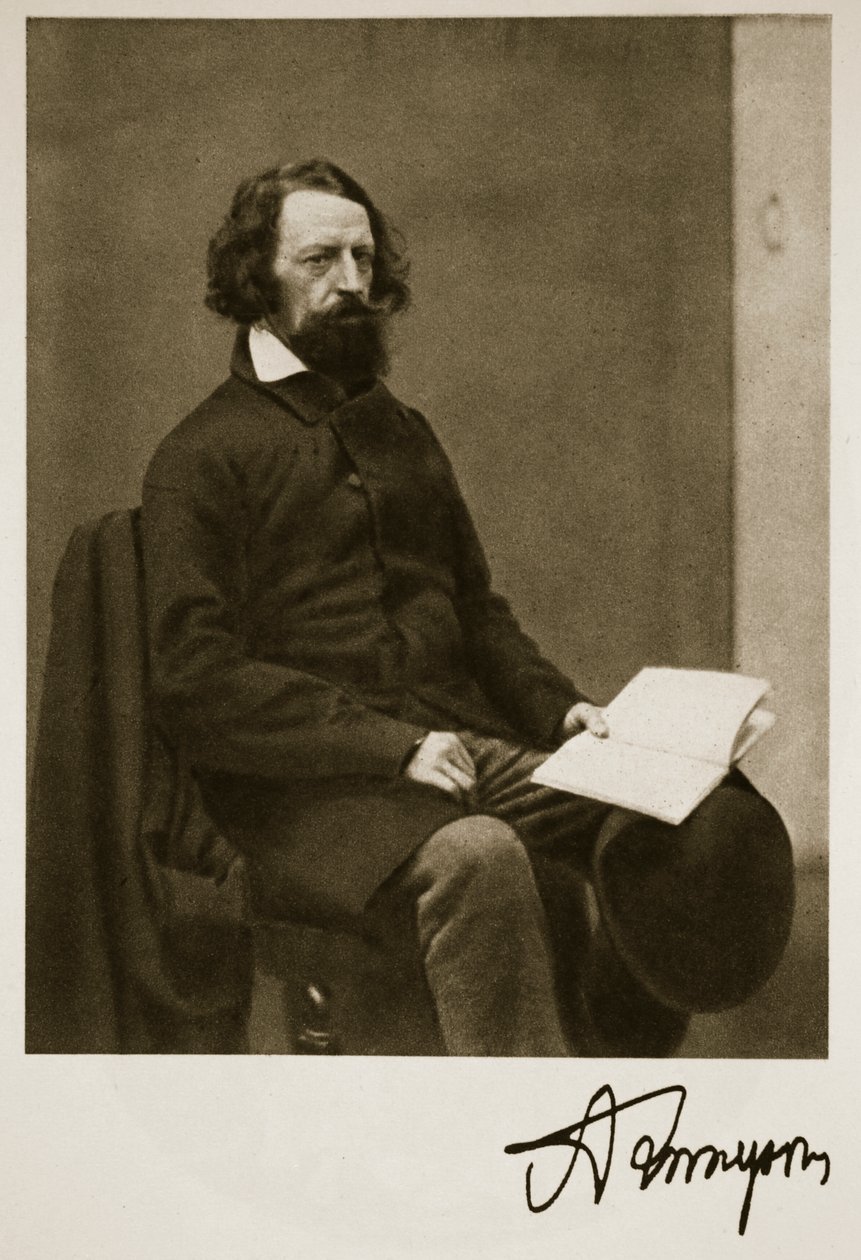 Alfred, Lord Tennyson, 28 de setembro de 1857 (foto sépia) de Charles Lutwidge Dodgson