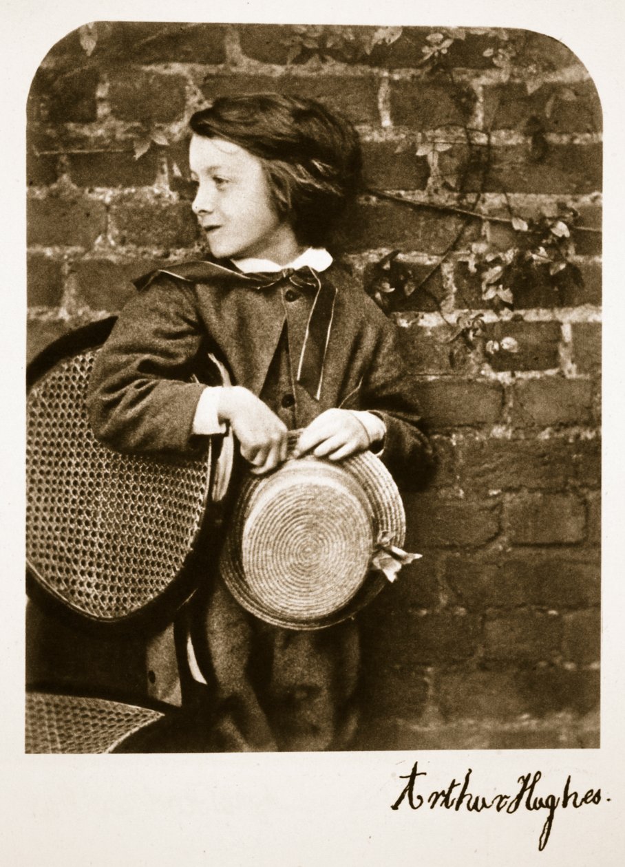 Arthur Hughes Jr., 12 de outubro de 1863 (foto sépia) de Charles Lutwidge Dodgson