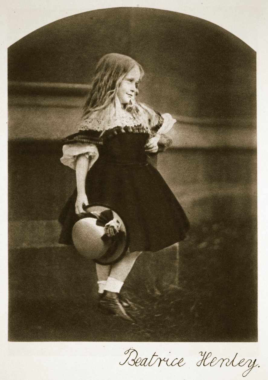 Beatrice Henley, setembro de 1862 (foto sépia) de Charles Lutwidge Dodgson