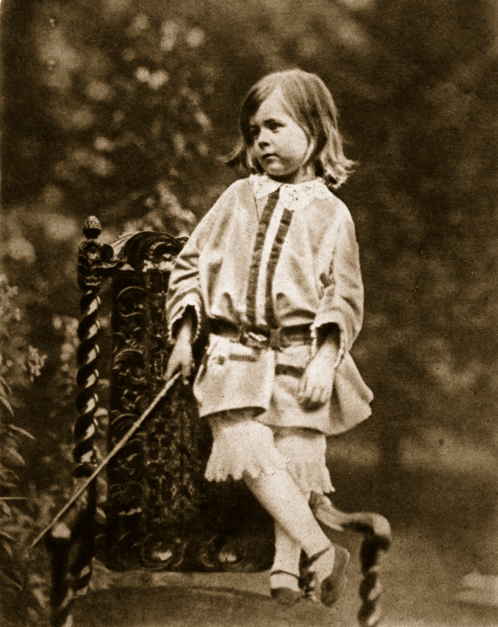 Hallam Tennyson 28 de setembro de 1857 (foto sépia) de Charles Lutwidge Dodgson