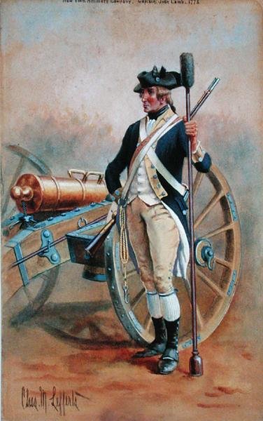 Gunner, New York Artillery (aguarela sobre papel) de Charles MacKubin Lefferts