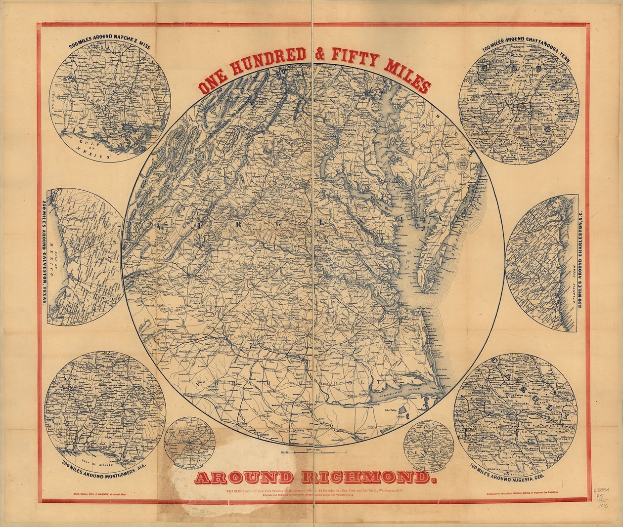Cento e cinquenta milhas ao redor de Richmond. 9ª edição. de Charles Magnus