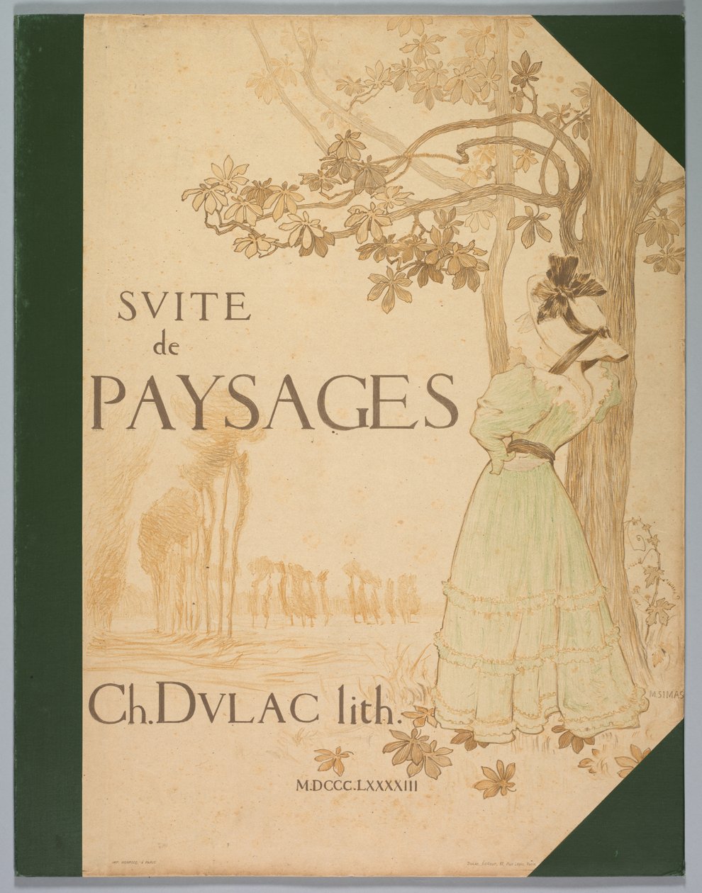 Suíte de Paisagens: Capa de Charles Marie Dulac