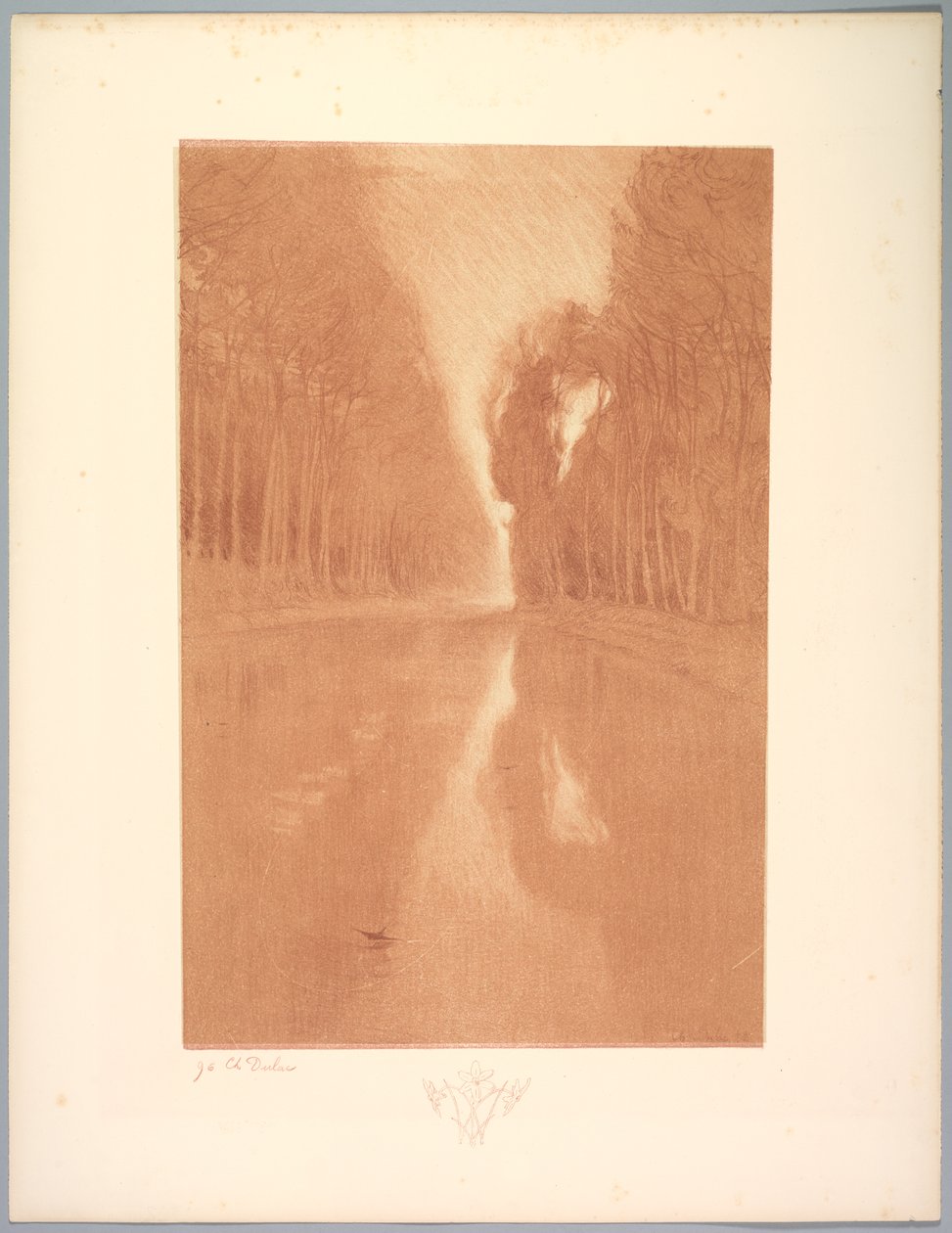 Suíte Paisagem: Paisagem, Placa 2, Nota, Starflowers, 1892-1893. de Charles Marie Dulac
